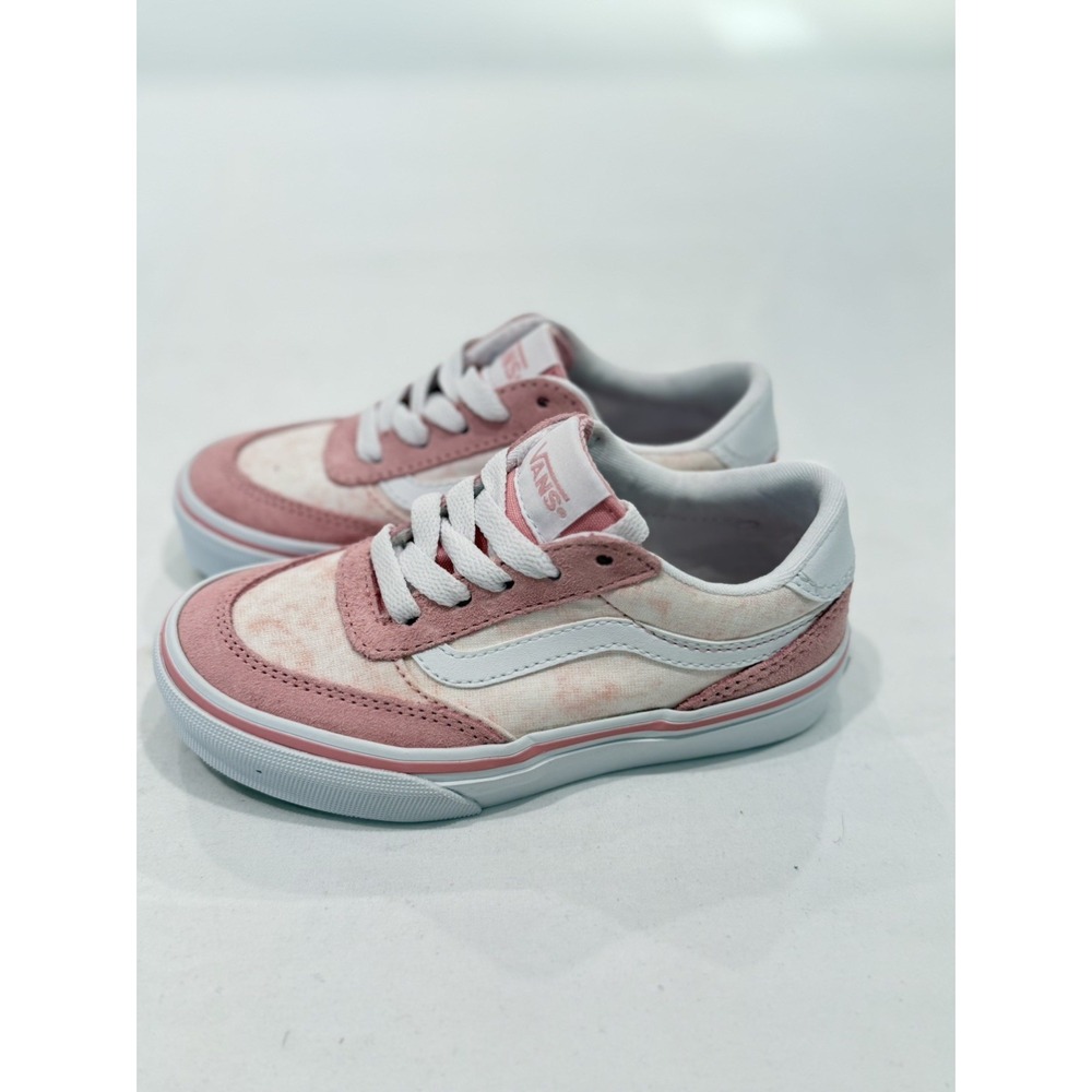 Vans Brooklyn LS GRUNGE WASH CORAL BLUSH LITTLE KIDS SZ 11 NIB school casual Col